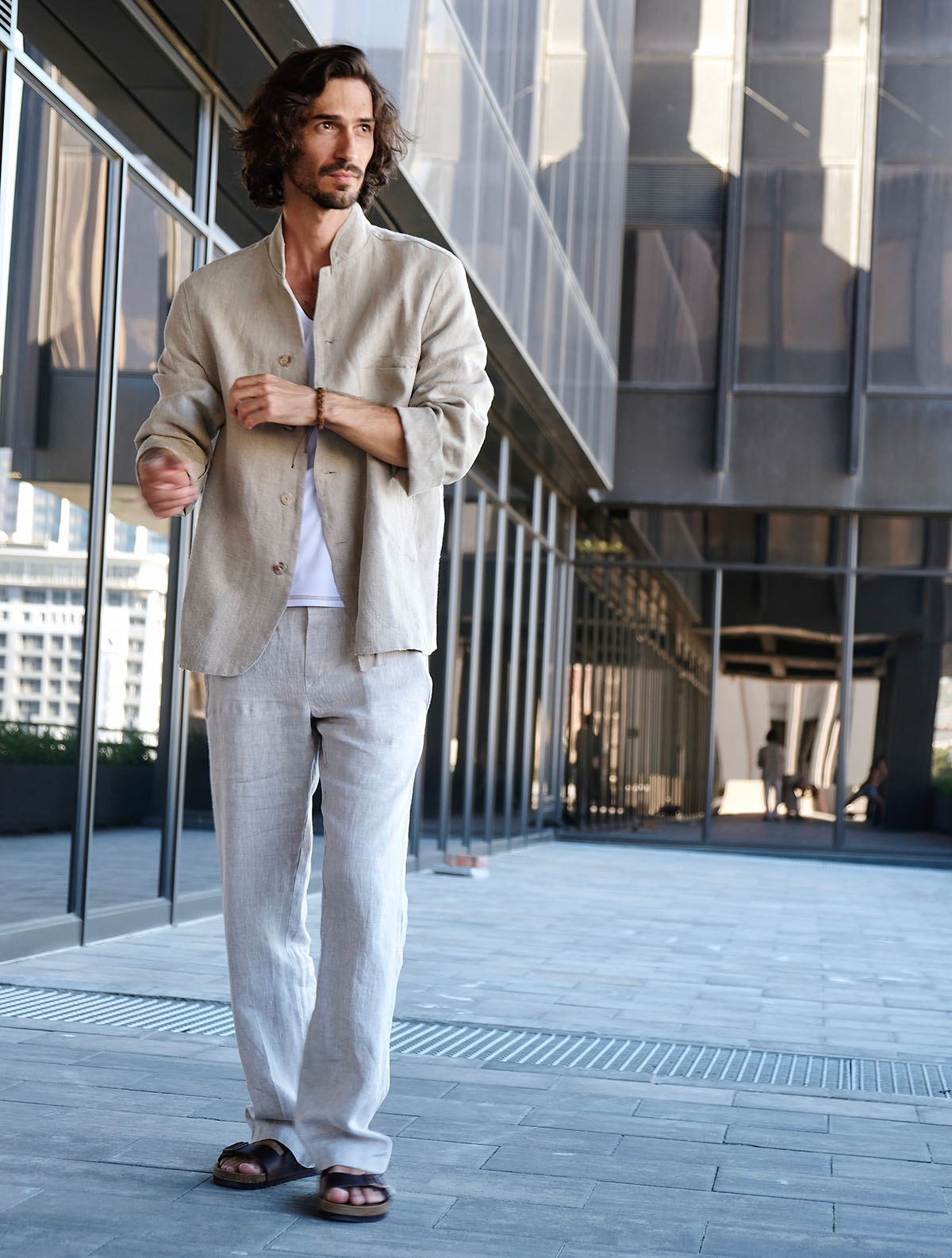 Men's Linen Jacket - MARUTSCA.COM